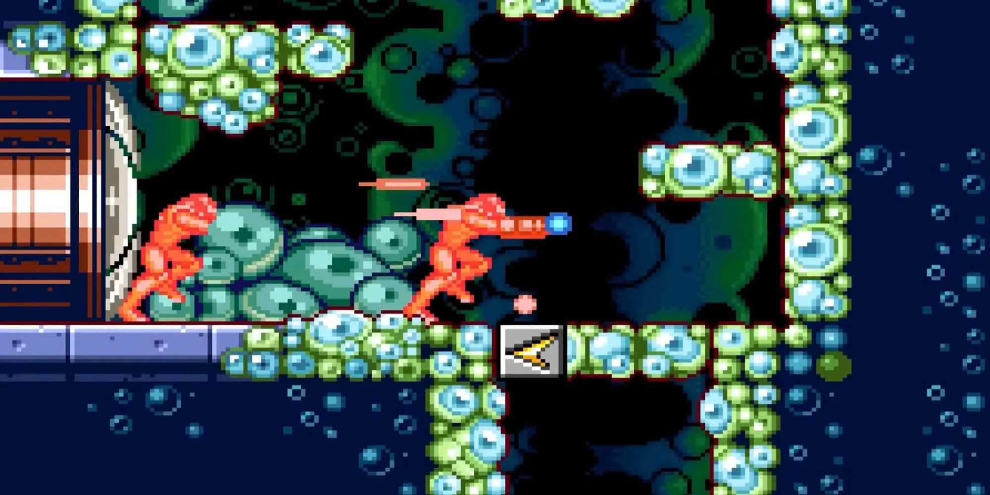 Speed Booster giúp Samus phá tường và tăng tốc trong Metroid Zero Mission