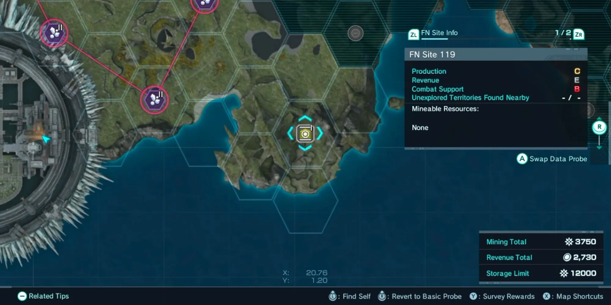 Sử dụng Storage Probe trong Xenoblade Chronicles X để tăng giới hạn lưu trữ Miranium