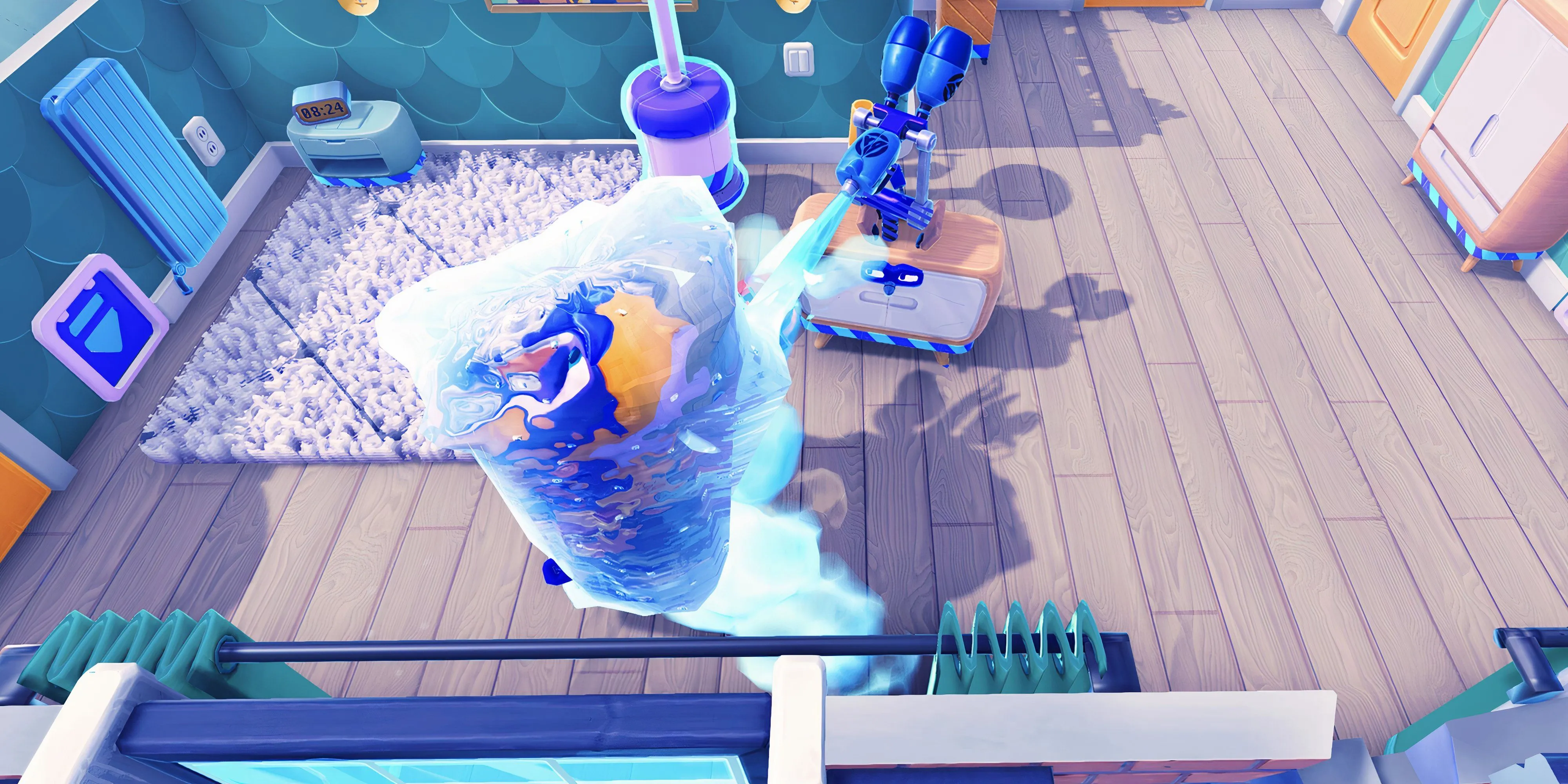 Tên trộm game Bandit Trap bị dính bẫy hài hước của Chủ nhà.