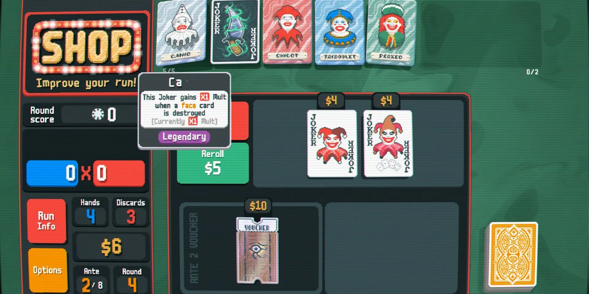 Thu thập nhiều Joker Legendary với seed ALEEB trong Balatro