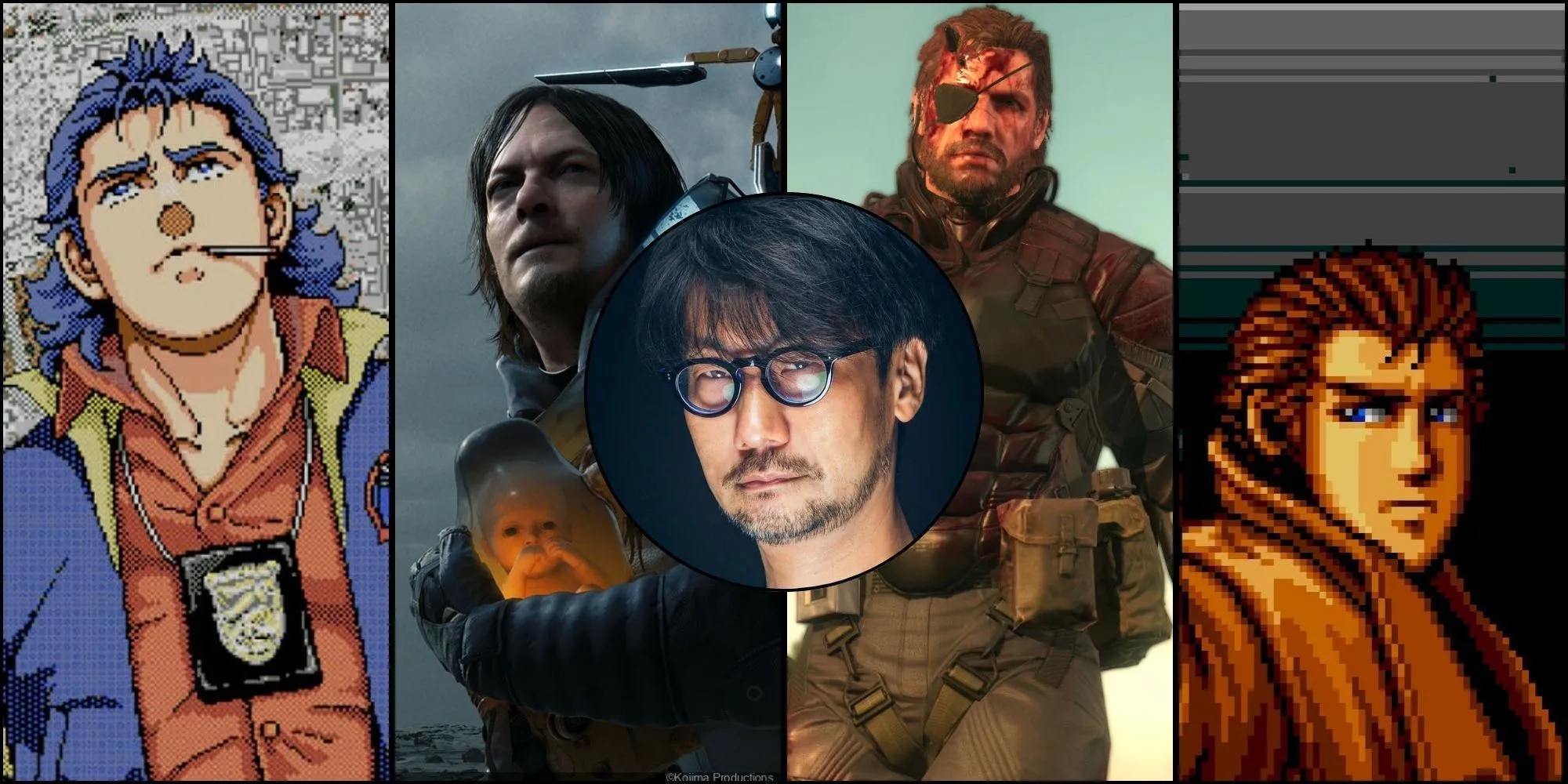 Tổng hợp các tựa game nổi tiếng của Hideo Kojima như Metal Gear Solid, Death Stranding