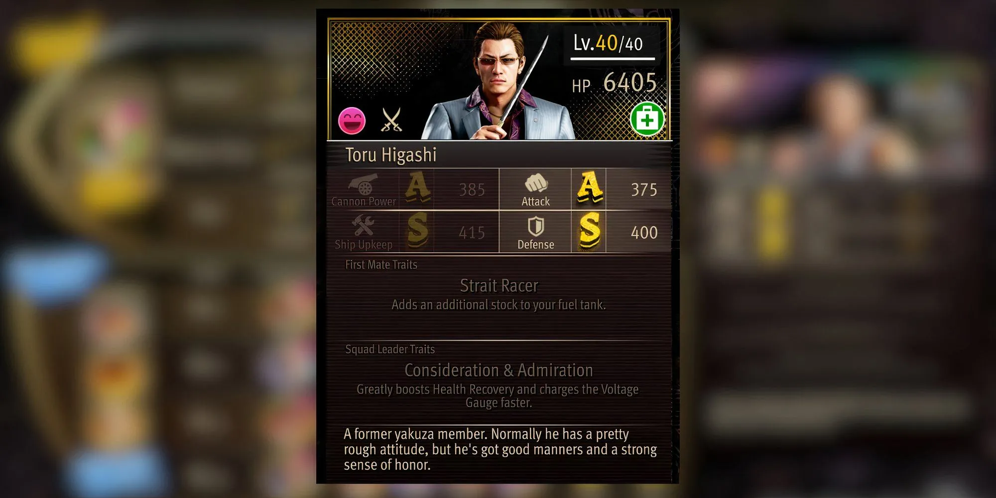 Toru Higashi, chủ tiệm game arcade quen thuộc, nay là thuyền viên trong Pirate Yakuza