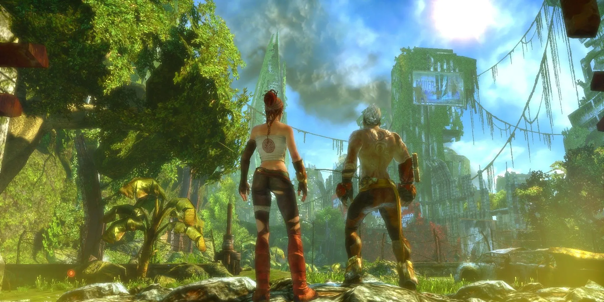 Trip và Monkey trong Enslaved: Odyssey to the West