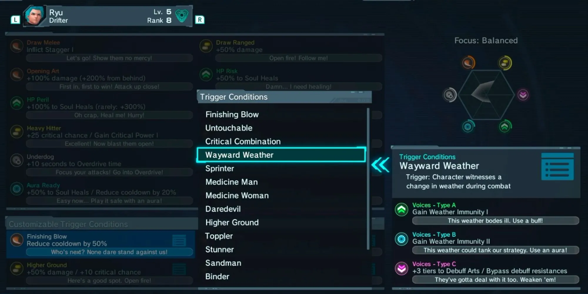 Tùy chỉnh Soul Voice trong Xenoblade Chronicles X với các lựa chọn Voice Type