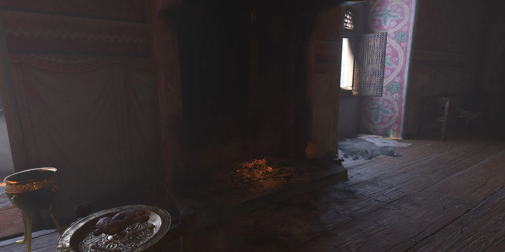 Vị trí lò sưởi thứ hai trong phòng ăn khu Crone, Kingdom Come Deliverance 2