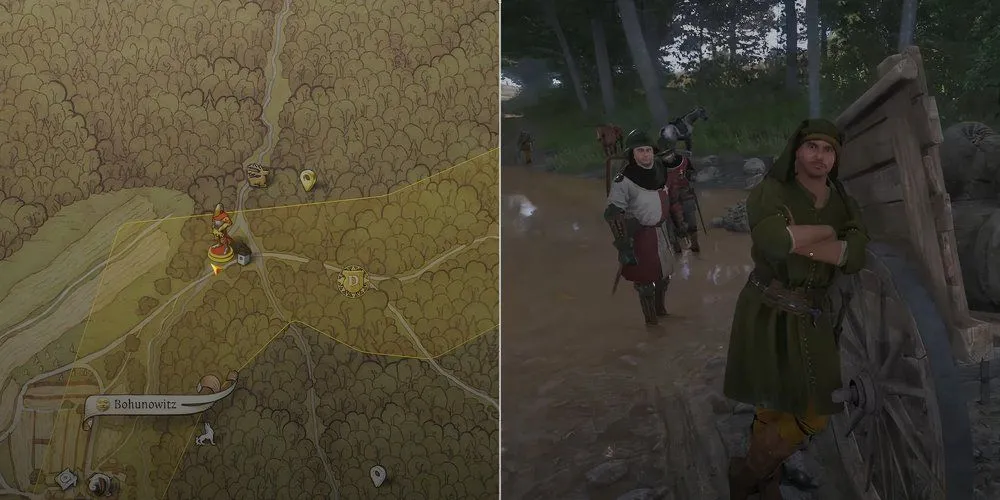 Vị trí thùng thuốc súng đen cần tìm cho nhiệm vụ The Spark trong Kingdom Come Deliverance 2