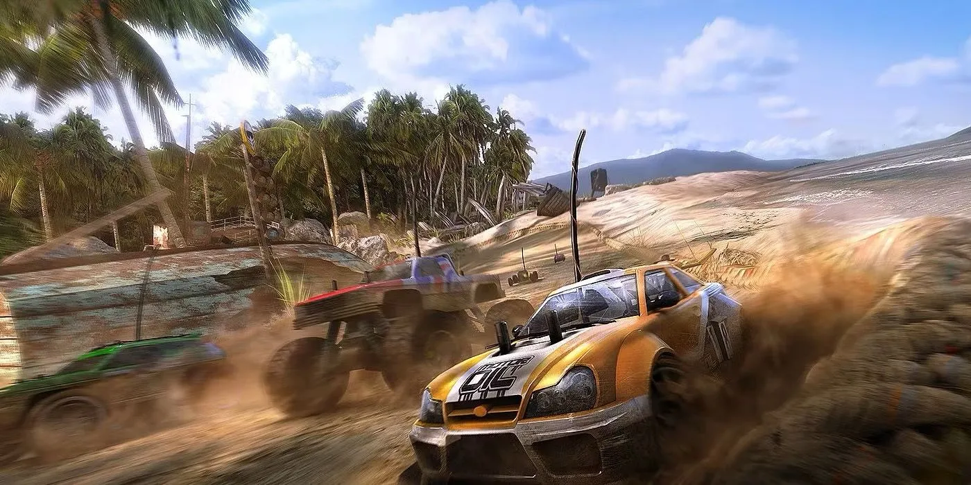 Xe đua vượt địa hình trong game MotorStorm