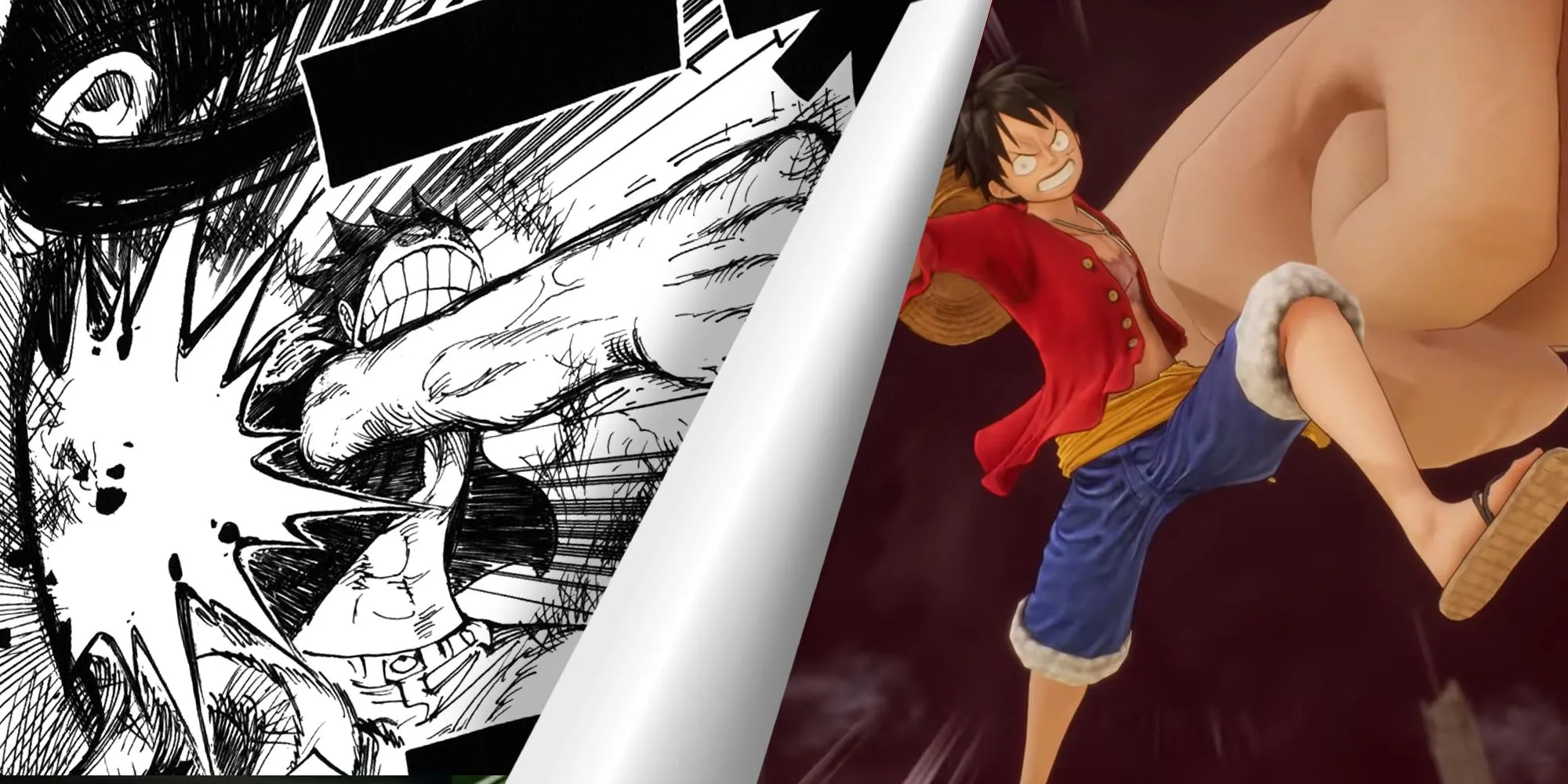 Game One Piece Mới Bất Ngờ Được Hé Lộ Qua Website Chính Thức 1 So sánh chiêu thức Gum Gum Punch của Luffy trong truyện One Piece và đồ họa game