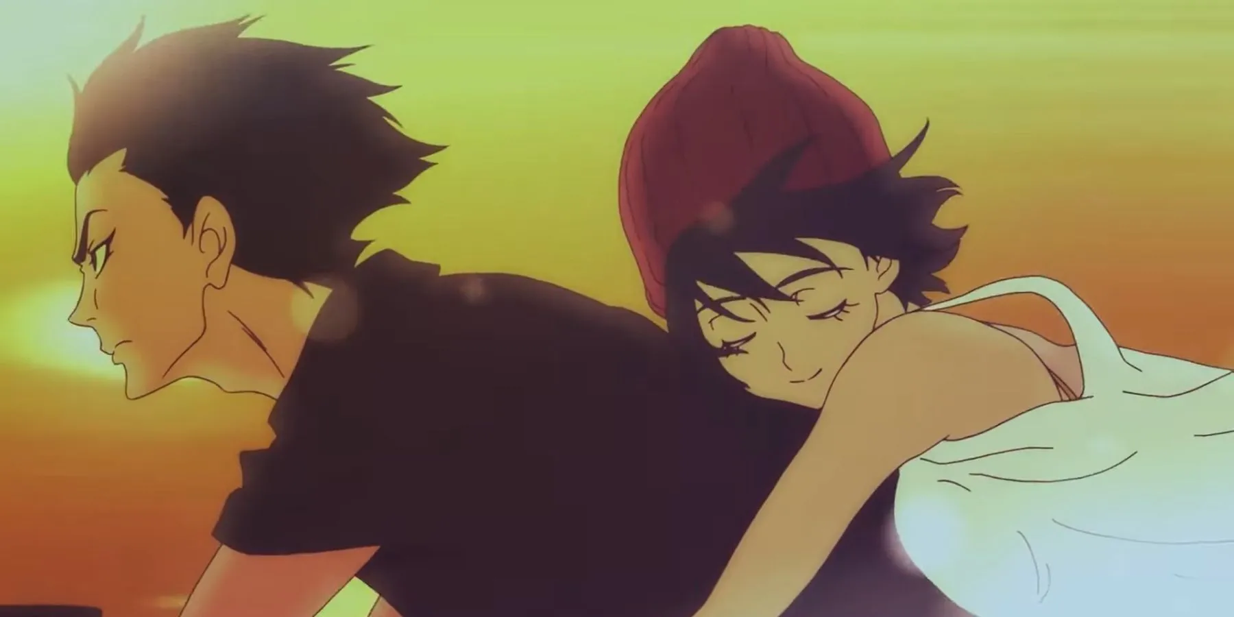 Akira Fudou và Miki Makimura trong một phân cảnh cảm động của Devilman Crybaby