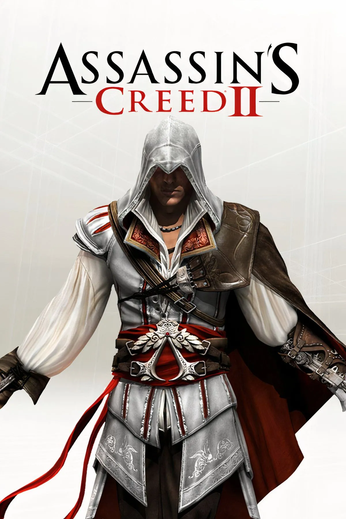 Ảnh bìa Assassin's Creed 2, giới thiệu Ezio Auditore da Firenze, một trong những sát thủ biểu tượng của dòng game thế giới mở này