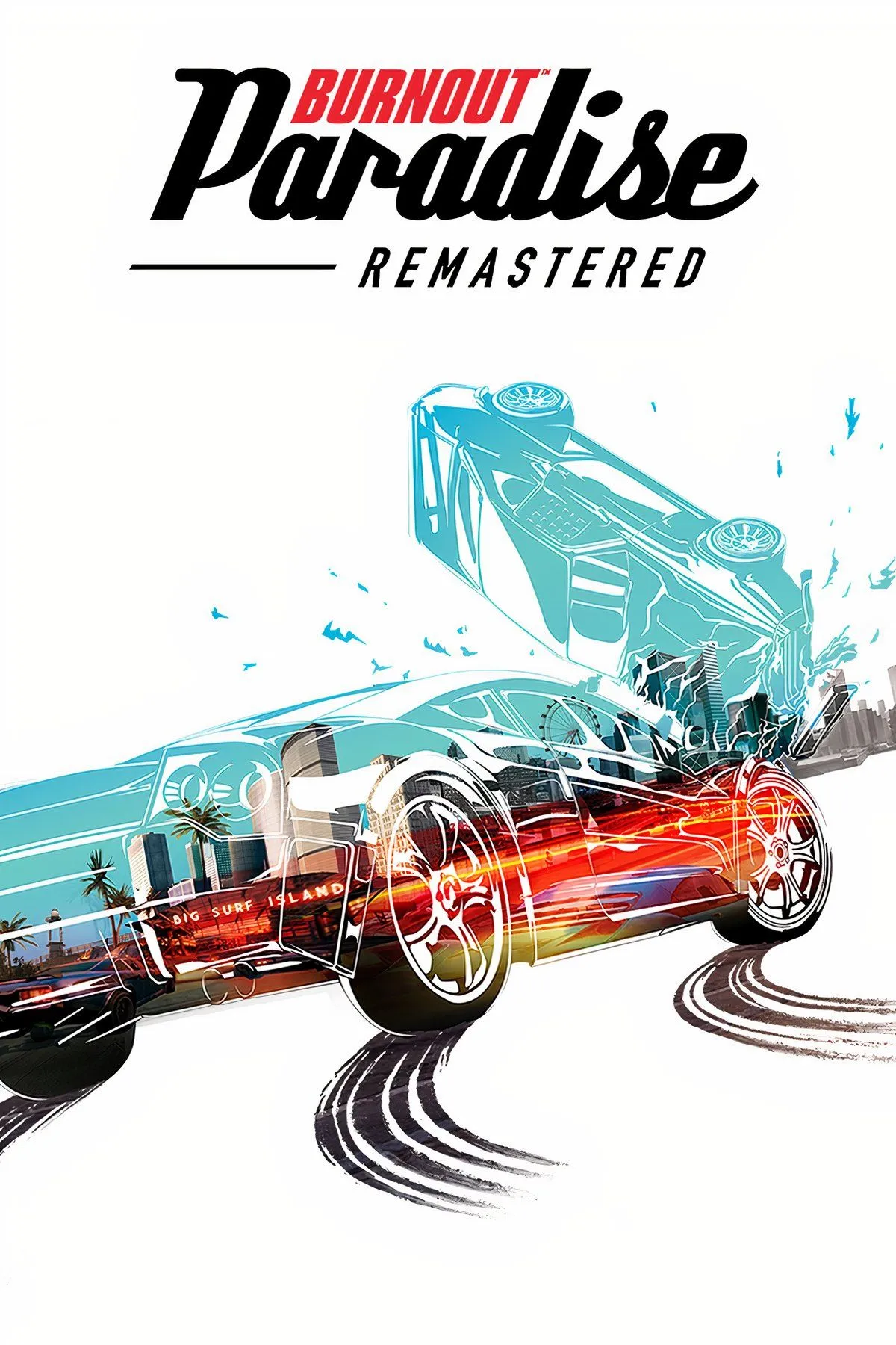 Ảnh bìa Burnout Paradise, game đua xe thế giới mở kinh điển với những pha va chạm mãn nhãn và tốc độ chóng mặt tại Paradise City