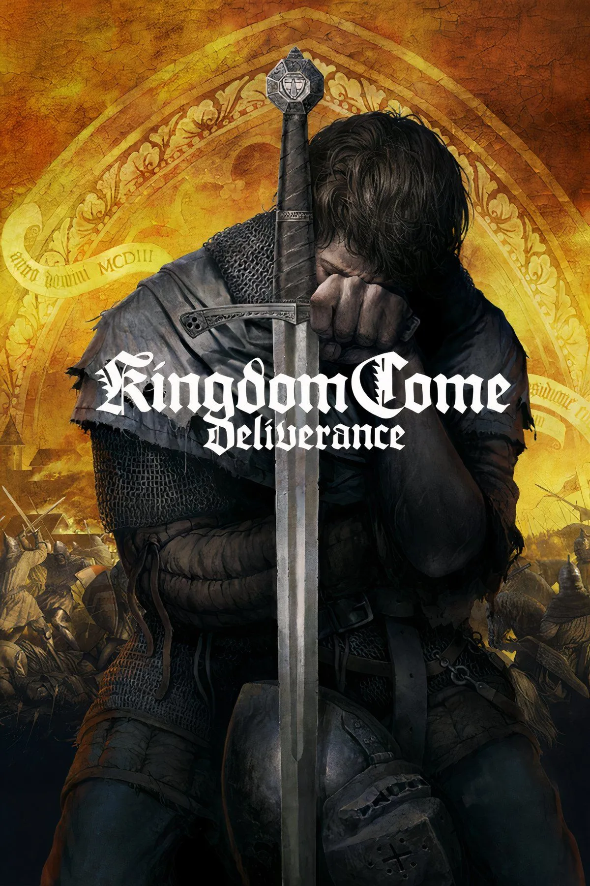 Ảnh bìa game Kingdom Come: Deliverance, tái hiện khung cảnh thời trung cổ chân thực, nhấn mạnh yếu tố lịch sử của game RPG.