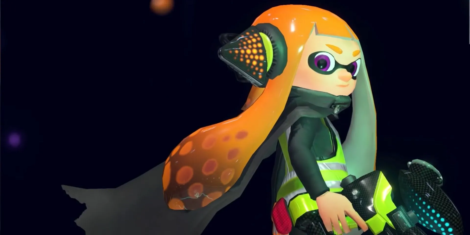 Ảnh chụp màn hình Inner Agent 3 xuất hiện trước trận đấu trong Splatoon 2: Octo Expansion.