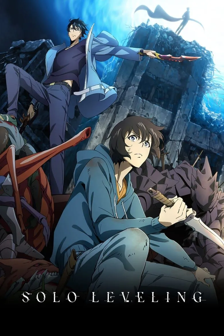 Áp phích chính thức của anime Solo Leveling, nơi hành trình săn quái vật huyền thoại bắt đầu.