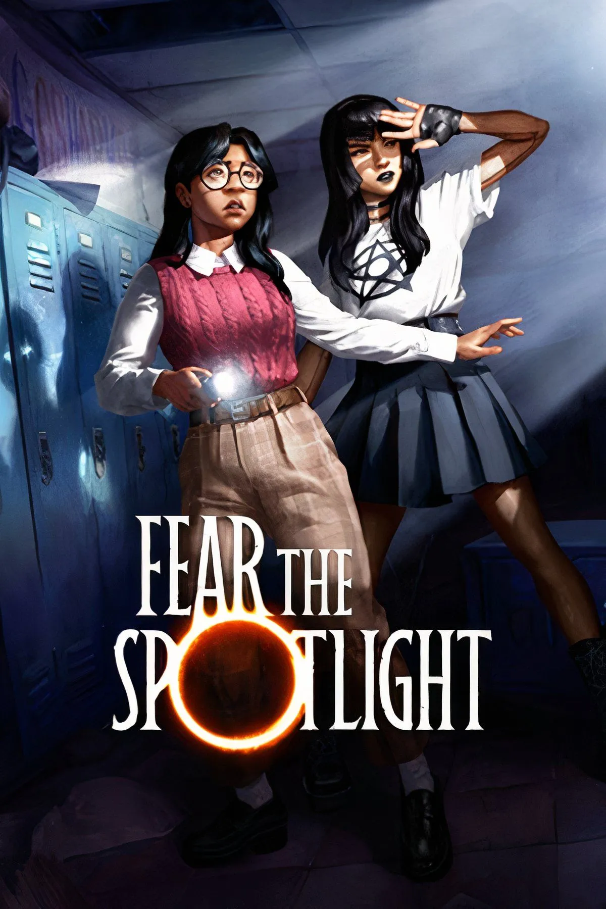 Bìa game Fear the Spotlight với không khí kinh dị cổ điển