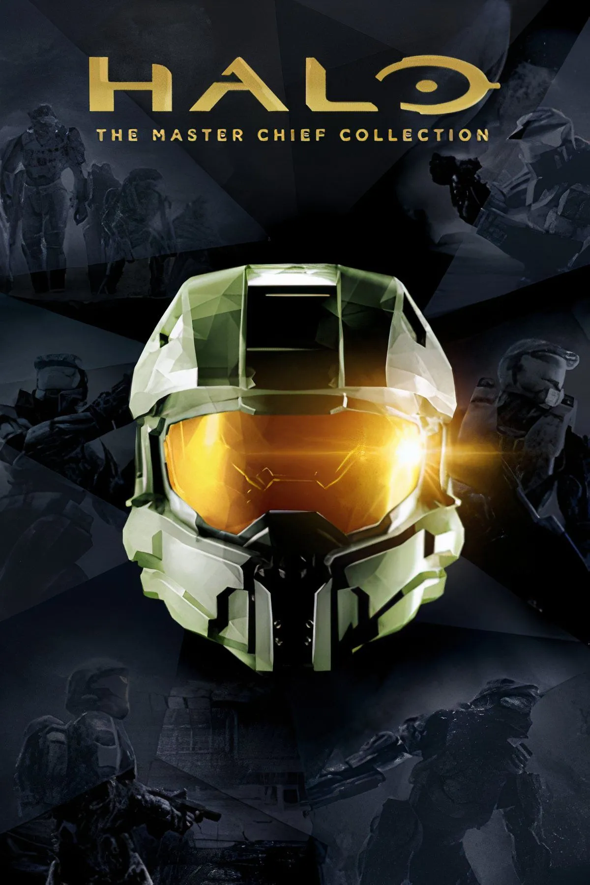 Bìa game Halo: The Master Chief Collection, tập hợp những cuộc phiêu lưu sử thi của Master Chief.