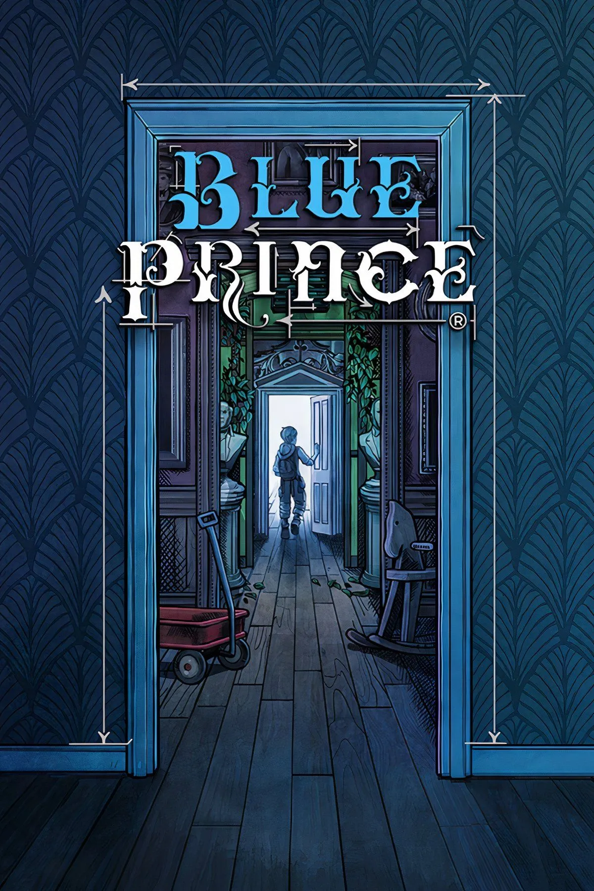 Bìa nghệ thuật Blue Prince, một game giải đố roguelike độc đáo