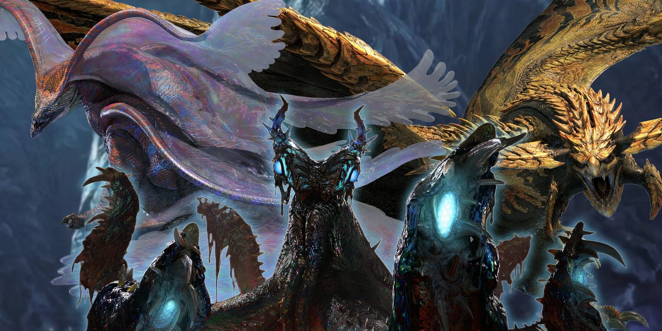 Các quái vật Apex Predators đáng gờm trong Monster Hunter Wilds, thử thách người chơi cùng thợ săn hỗ trợ.
