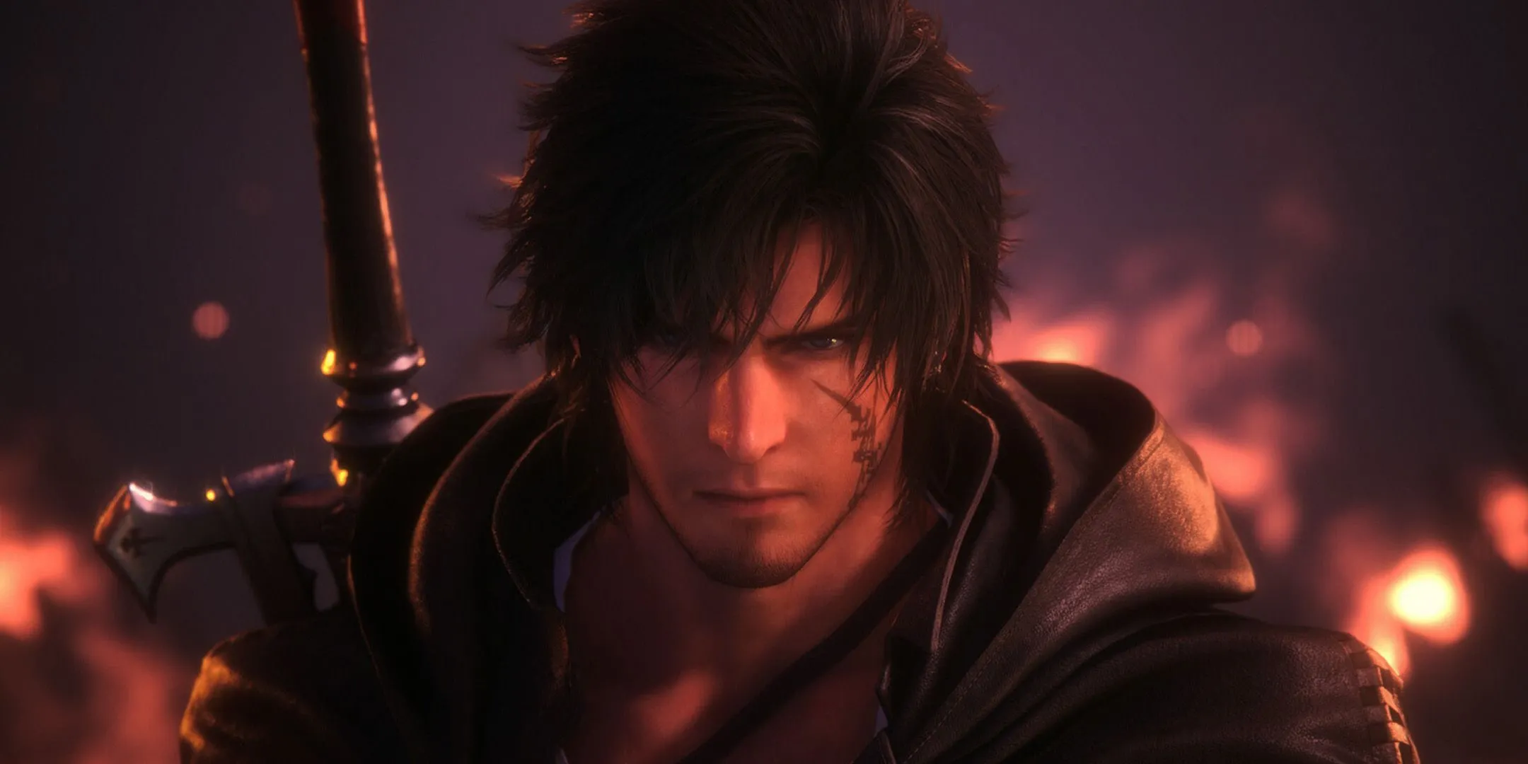 Cận cảnh Clive Rosfield giữa chiến trường rực lửa trong Final Fantasy 16