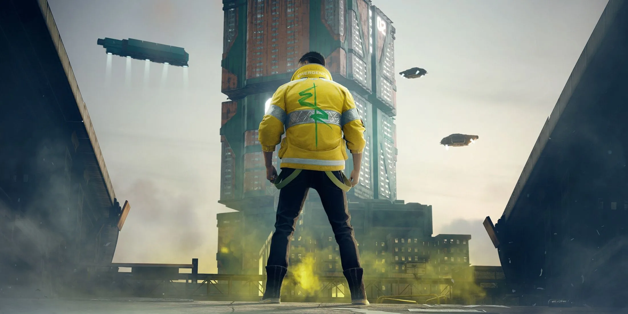 Cảnh Night City rực rỡ trong Cyberpunk 2077, thế giới mở đầy tương lai