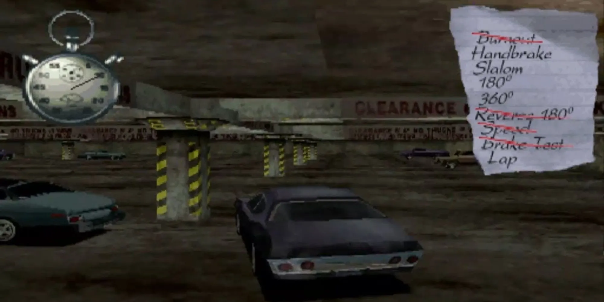 Chiếc xe trong bài hướng dẫn lái xe cực khó của game Driver trên PS1