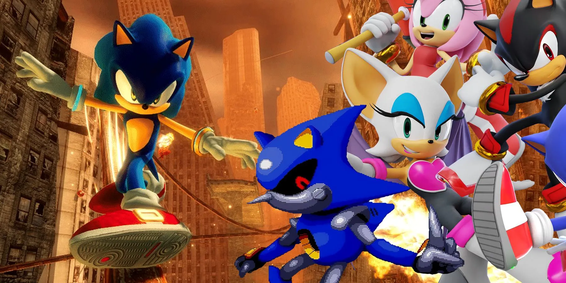 Dàn nhân vật Sonic the Hedgehog đa dạng trong các tựa game kinh điển