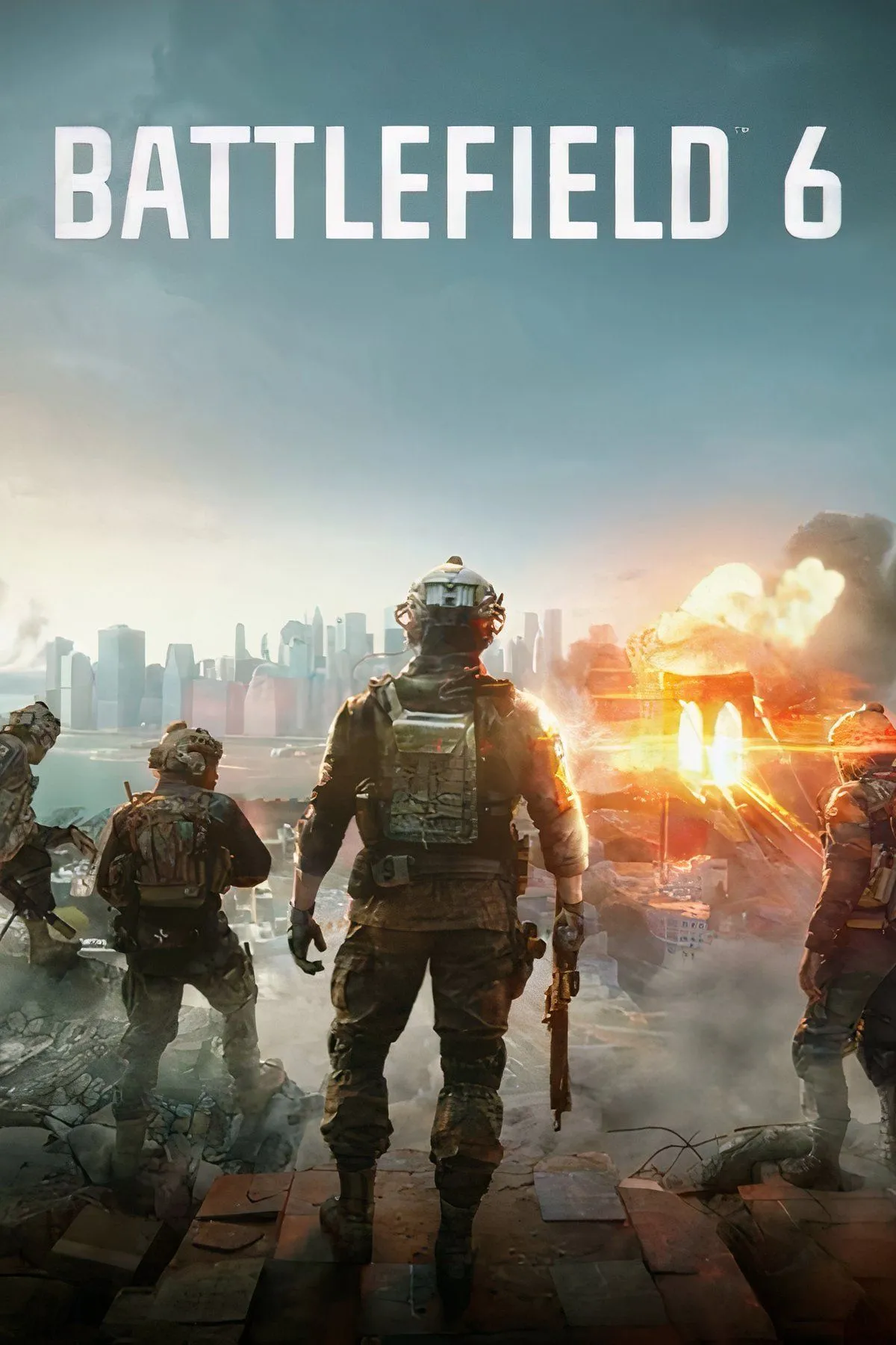 Hình ảnh bìa chính thức của game Battlefield 6, hứa hẹn một thế giới chiến tranh sống động và đầy kịch tính