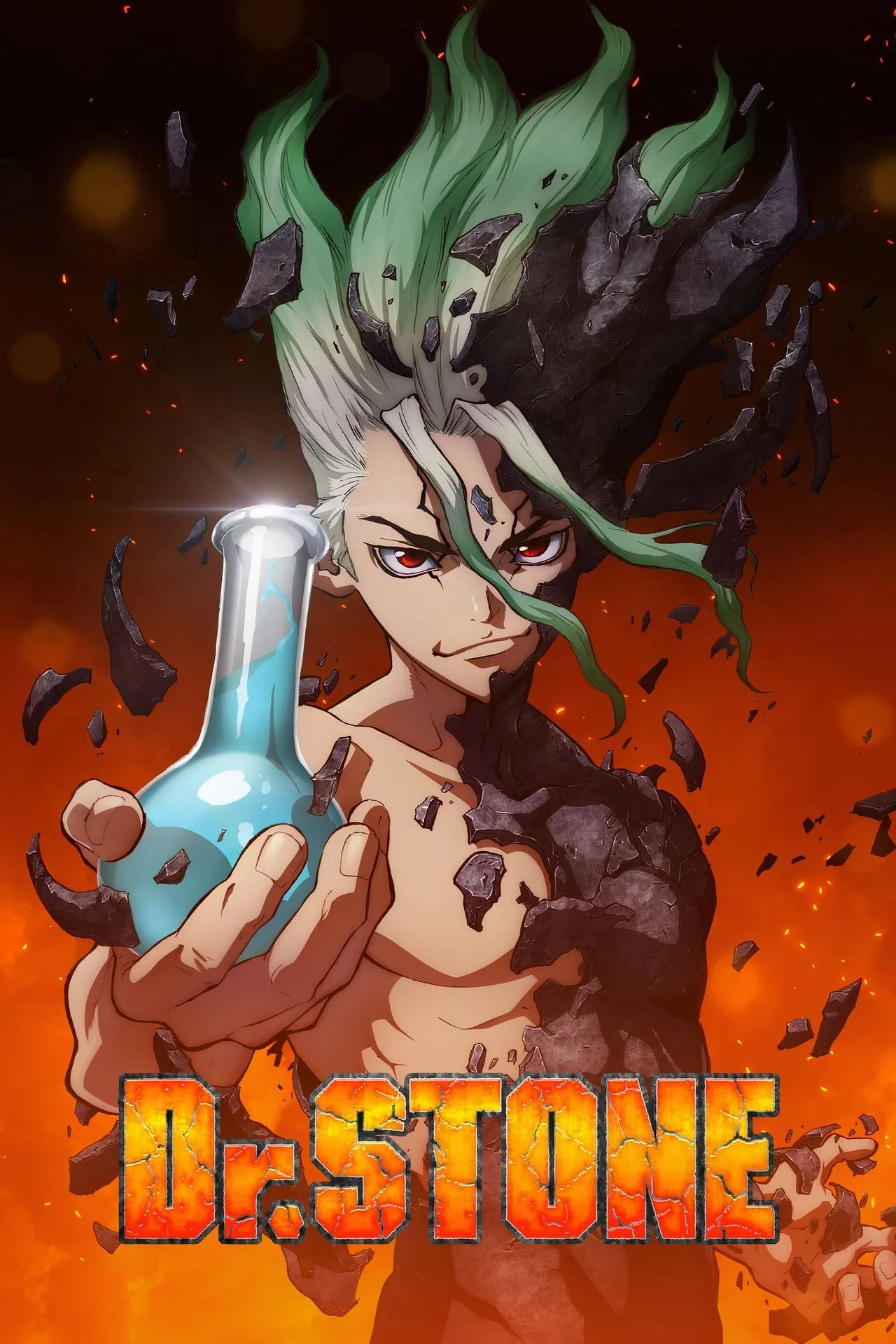 Hình ảnh các nhân vật chính Senku và đồng đội trong Dr. Stone: Science Future Part 2