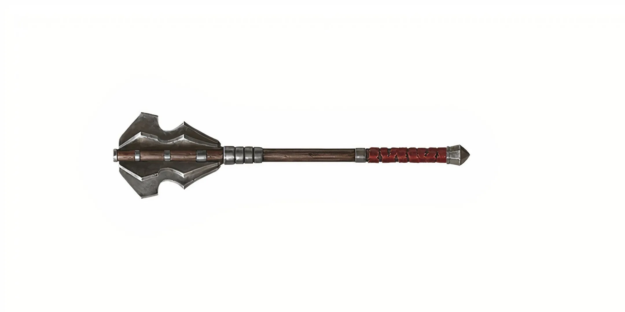 Hình ảnh một cây chùy (Mace) với đầu bằng kim loại hoặc đá trong Dungeons &amp; Dragons