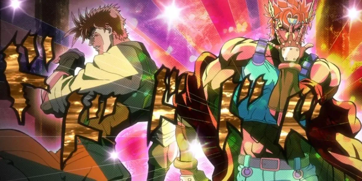 Hình ảnh nghệ thuật của Jonathan Joestar và Dio Brando trong JoJo's Bizarre Adventure Part 1