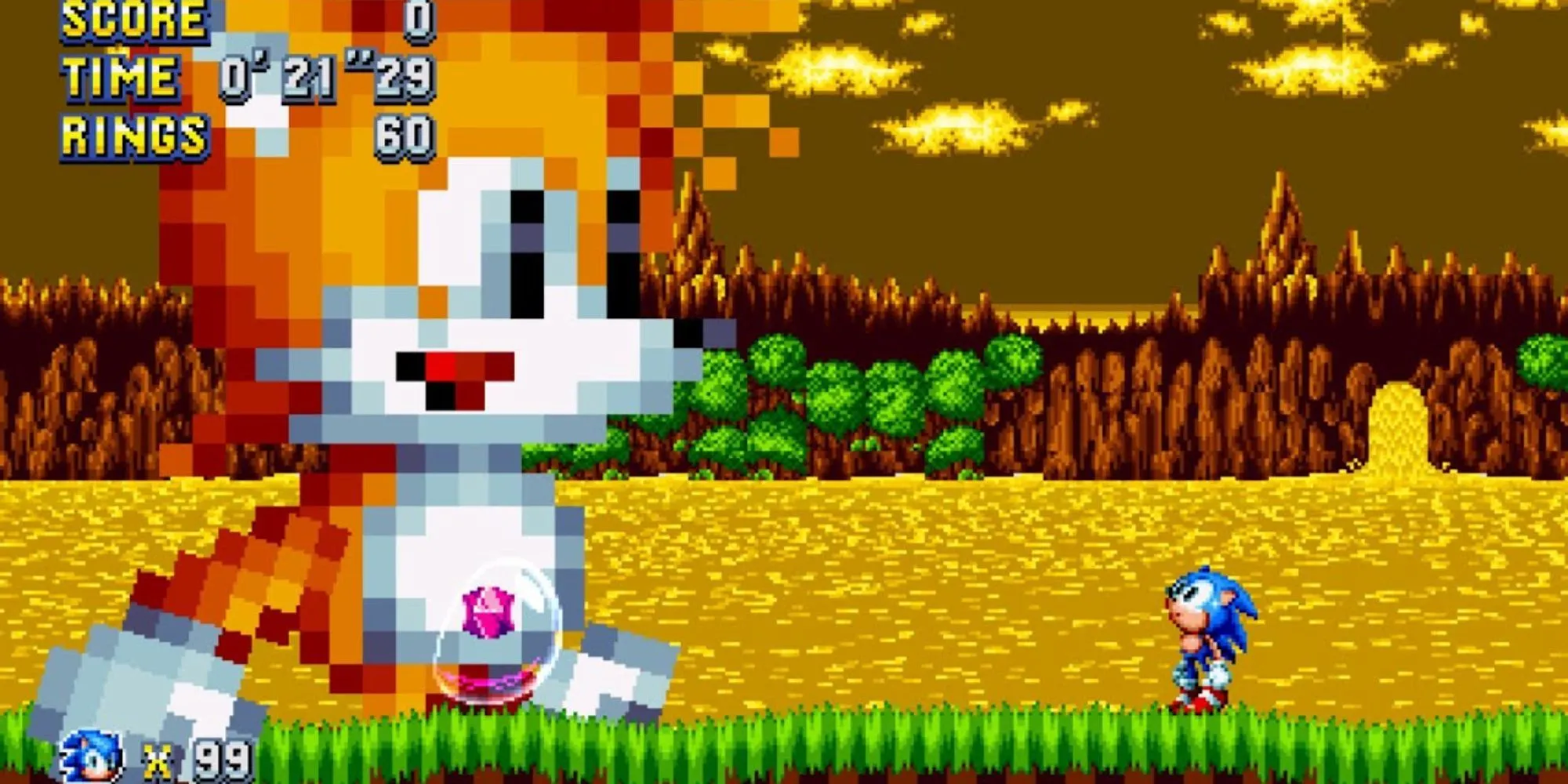 Hình ảnh Tails trong bài viết về game Tails độc lập