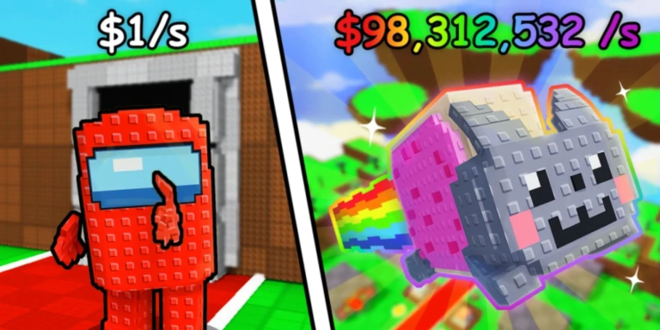 Khoảnh khắc đáng yêu của các nhân vật meme trong game Steal a Meme