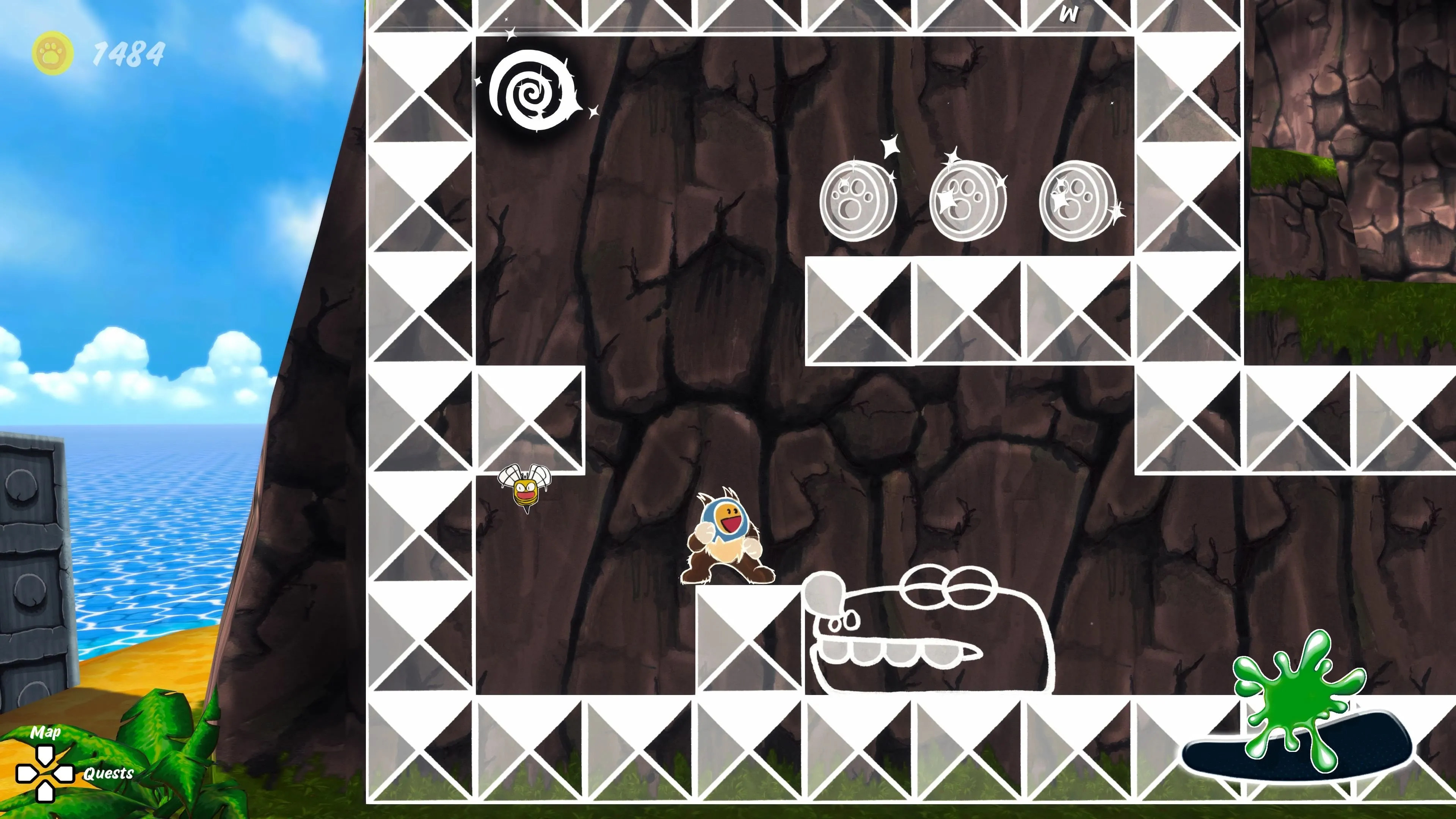 Màn chơi platformer 2D trong game Ruffy and the Riverside