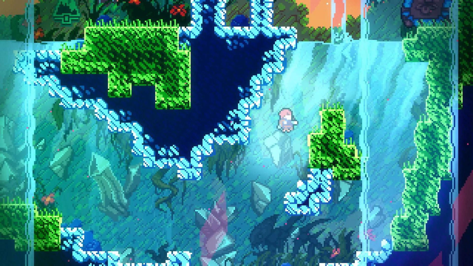 Một đoạn gameplay của Celeste, thể hiện sự chính xác trong điều khiển