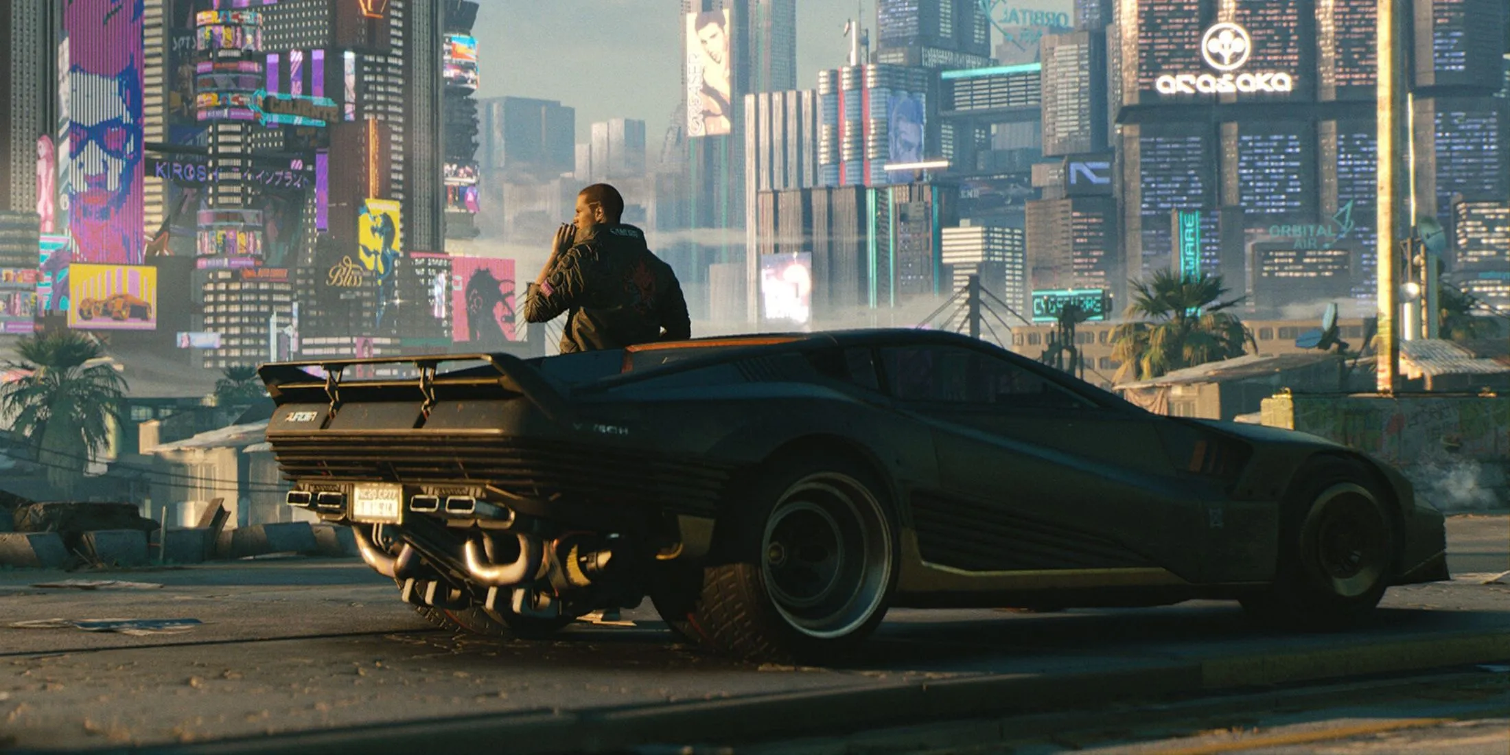 Một nhân vật trong Cyberpunk 2077 với phong cách cyberpunk độc đáo