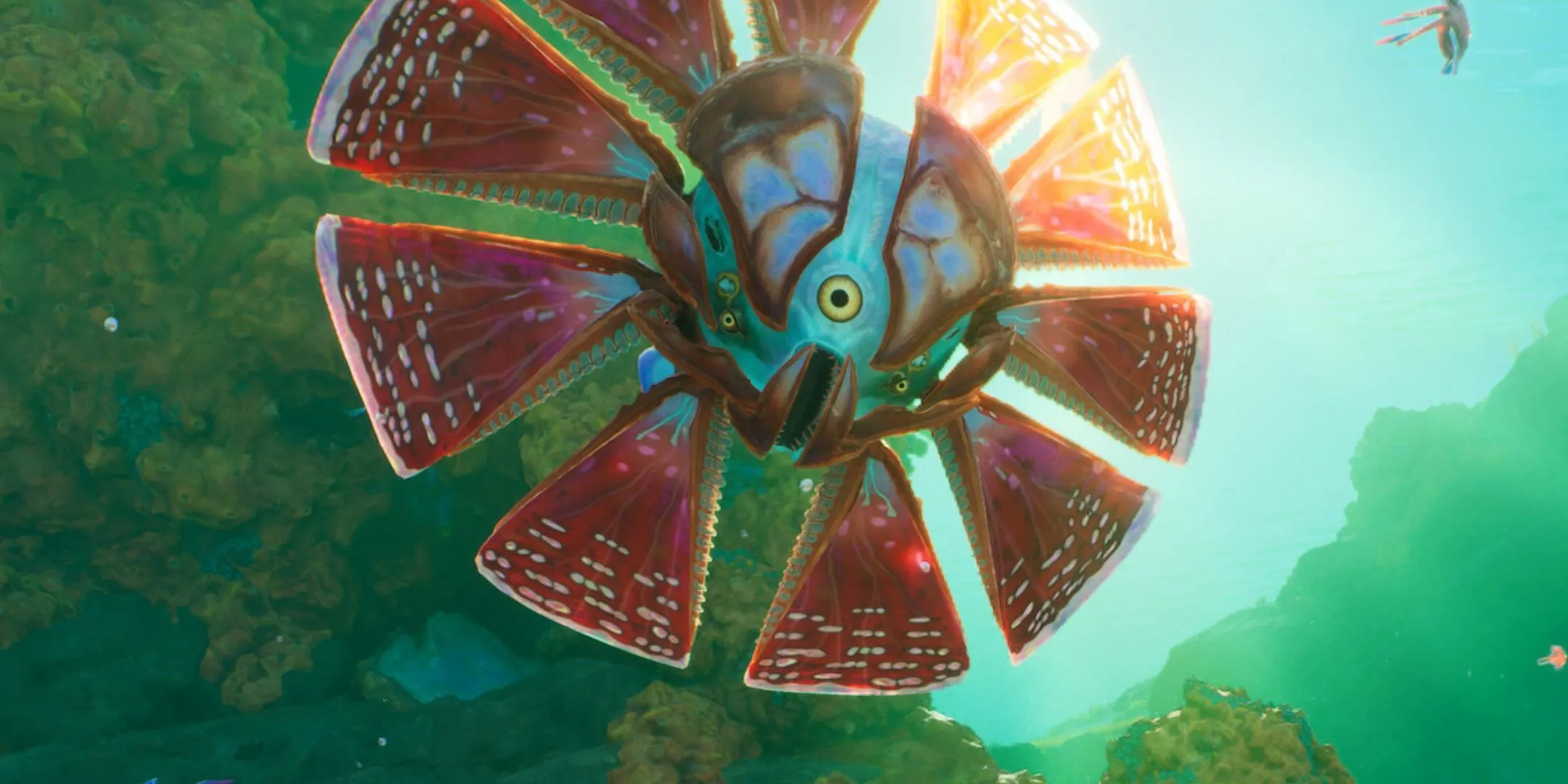 Một sinh vật mắt đơn lạ trong Subnautica 2 nhìn thẳng vào người chơi