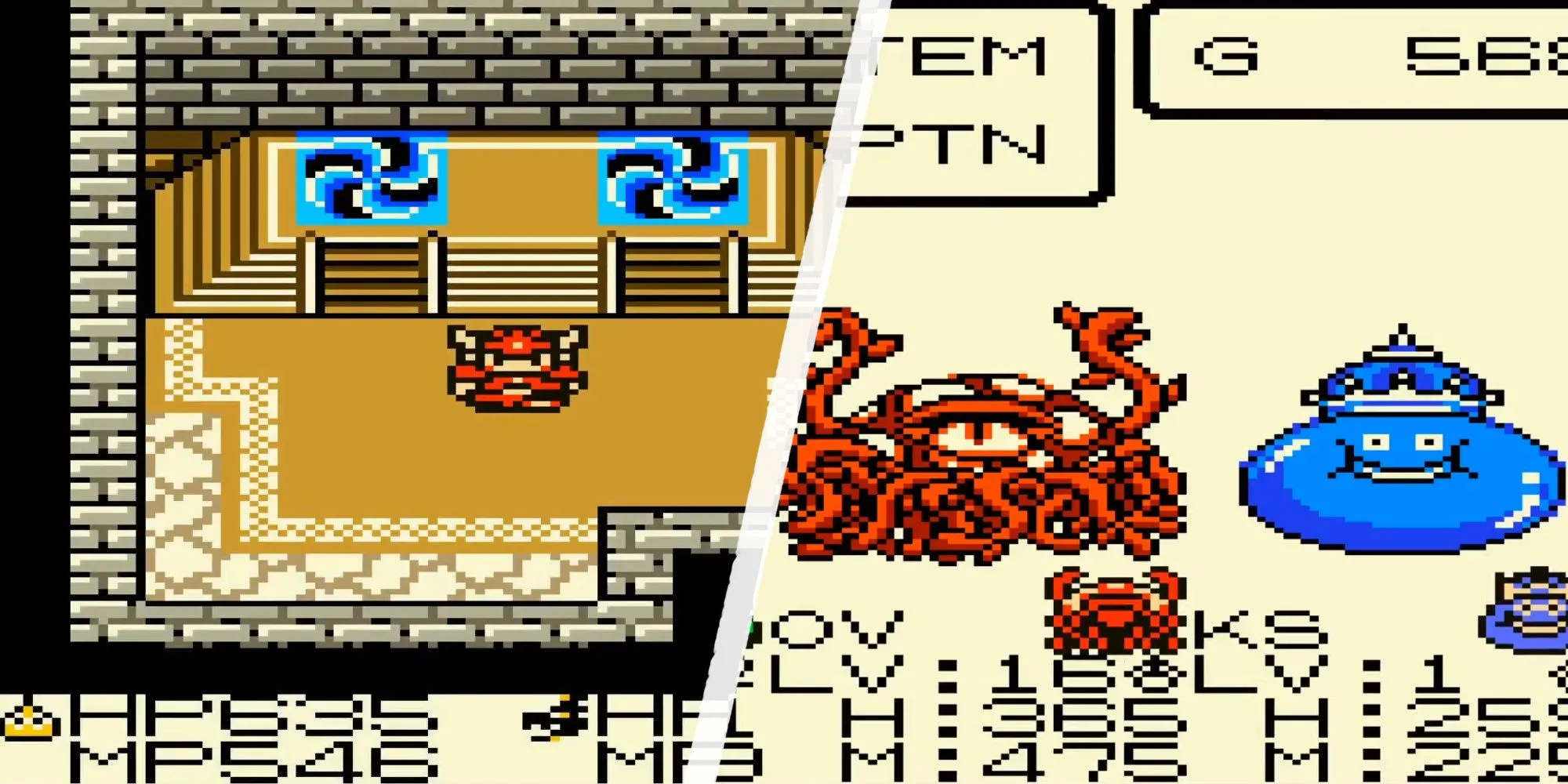Ngục tối và quái vật trong Dragon Quest Monsters cho Game Boy Color