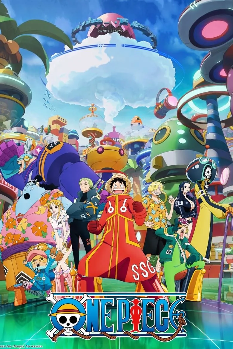 Poster chính thức của anime One Piece, biểu tượng cho hành trình phiêu lưu vĩ đại của băng Mũ Rơm