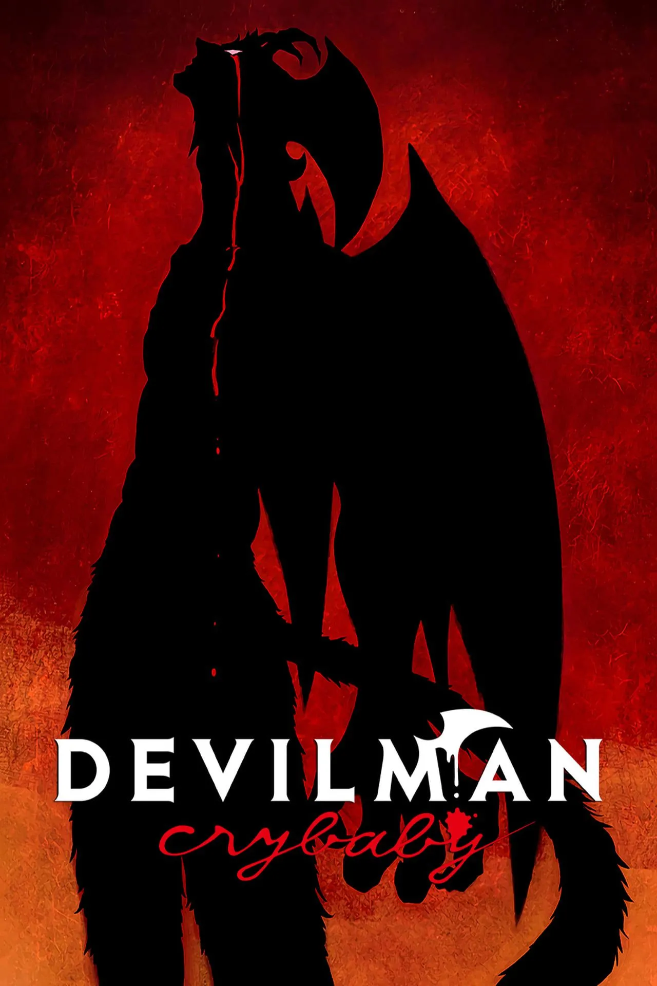 Poster chính thức của series anime kinh dị Devilman Crybaby với các nhân vật trung tâm