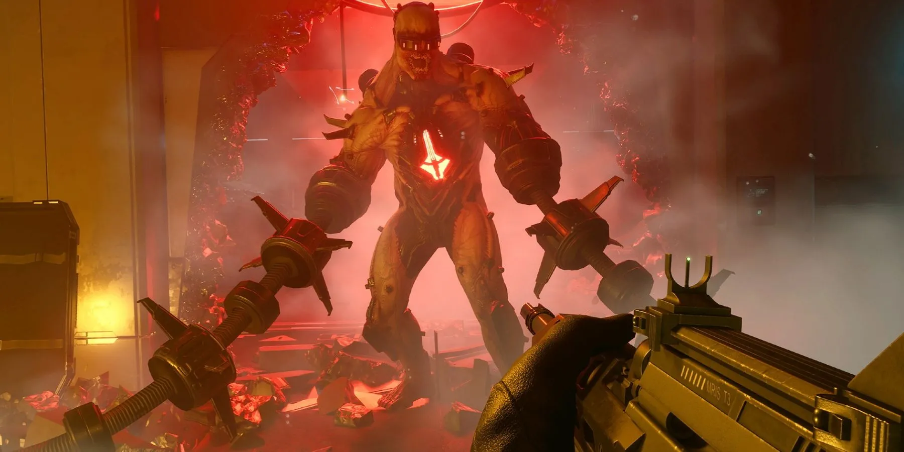 Quái vật Fleshpound khổng lồ trong một phân cảnh gameplay của Killing Floor 3, minh họa độ thử thách và kịch tính của trò chơi.