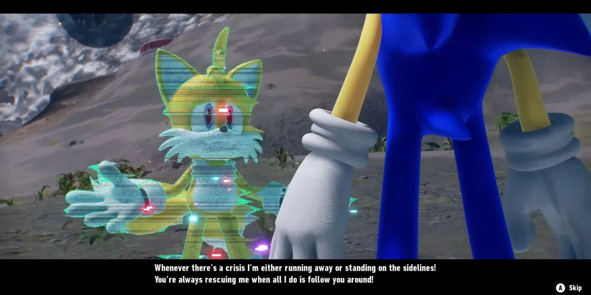 Tails nói chuyện với Sonic trong Sonic Frontiers