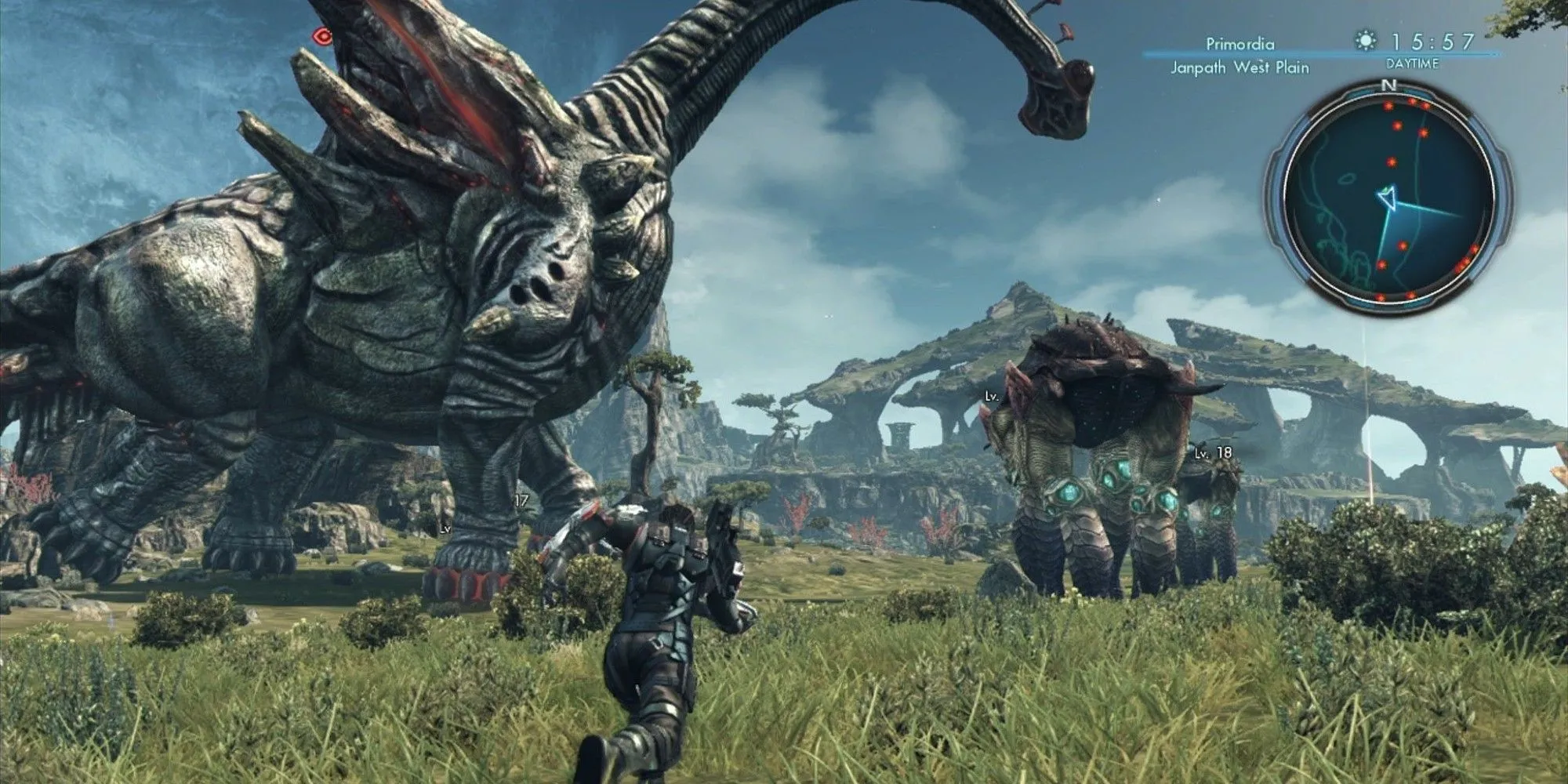 Thế giới mở khoa học viễn tưởng rộng lớn trong Xenoblade Chronicles X.