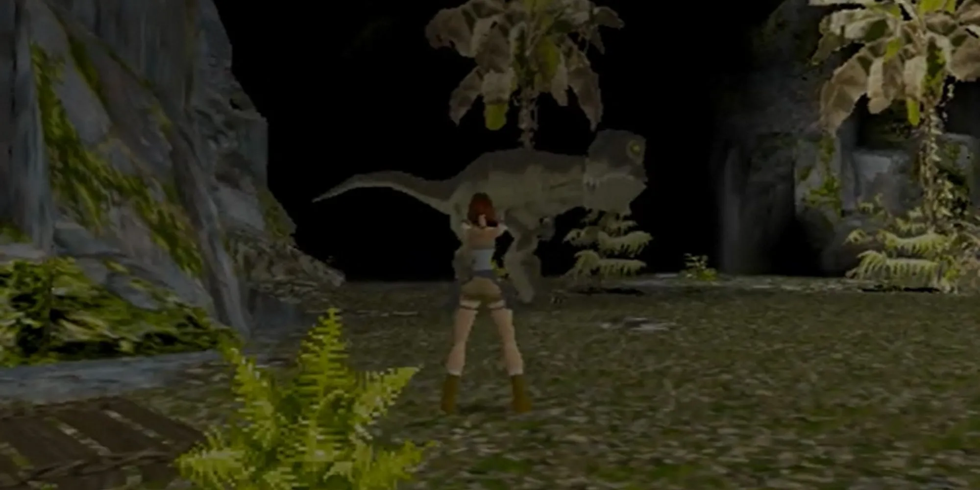 Trận đối đầu bất ngờ với khủng long T-Rex khổng lồ trong game Tomb Raider đầu tiên trên PS1