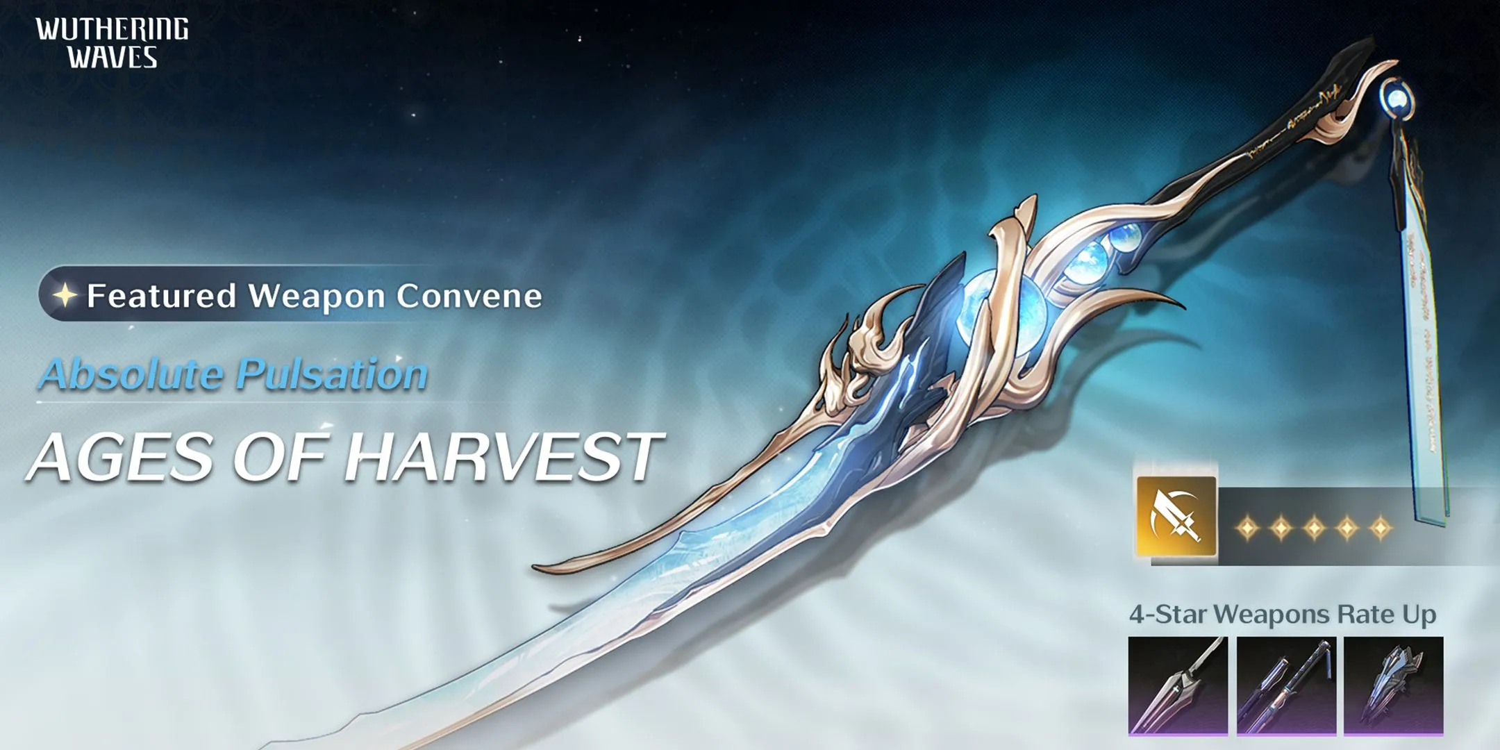 Vũ khí Ages of Harvest cùng banner Jinhsi trong Wuthering Waves 1.1