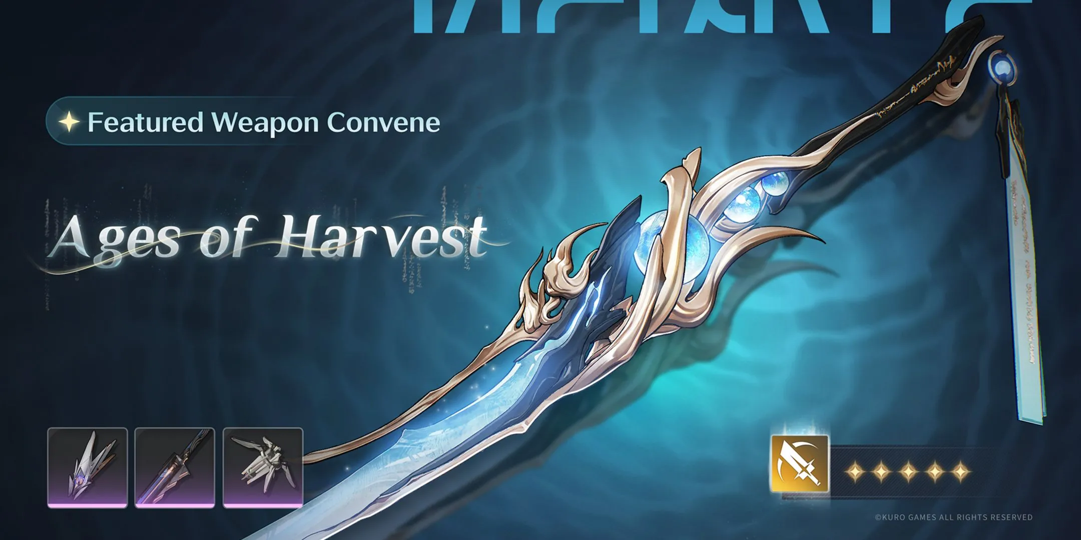 Vũ khí Ages of Harvest cùng banner Jinhsi trong Wuthering Waves 2.0
