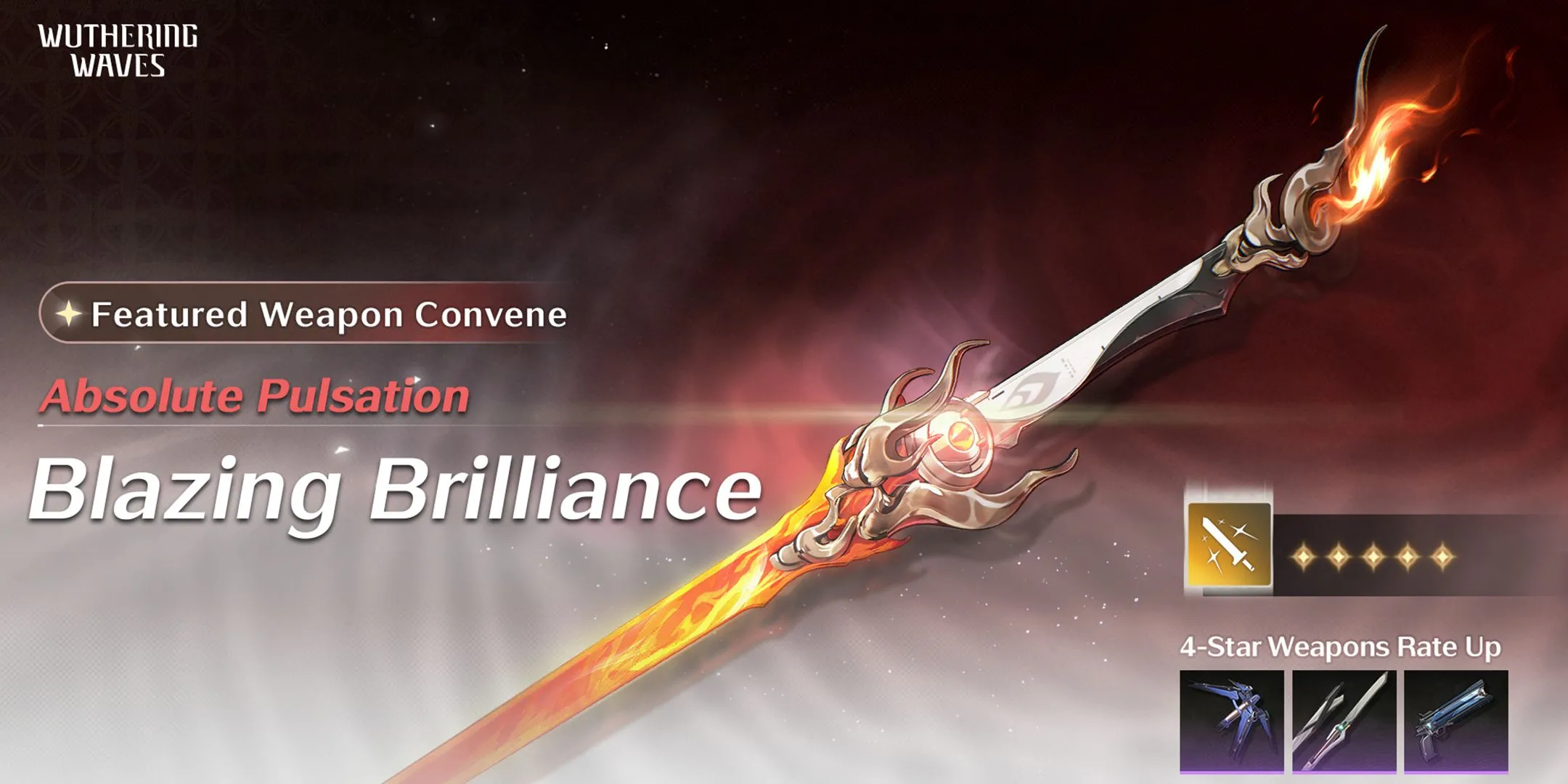 Vũ khí Blazing Brilliance đi kèm banner Changli Wuthering Waves 1.1