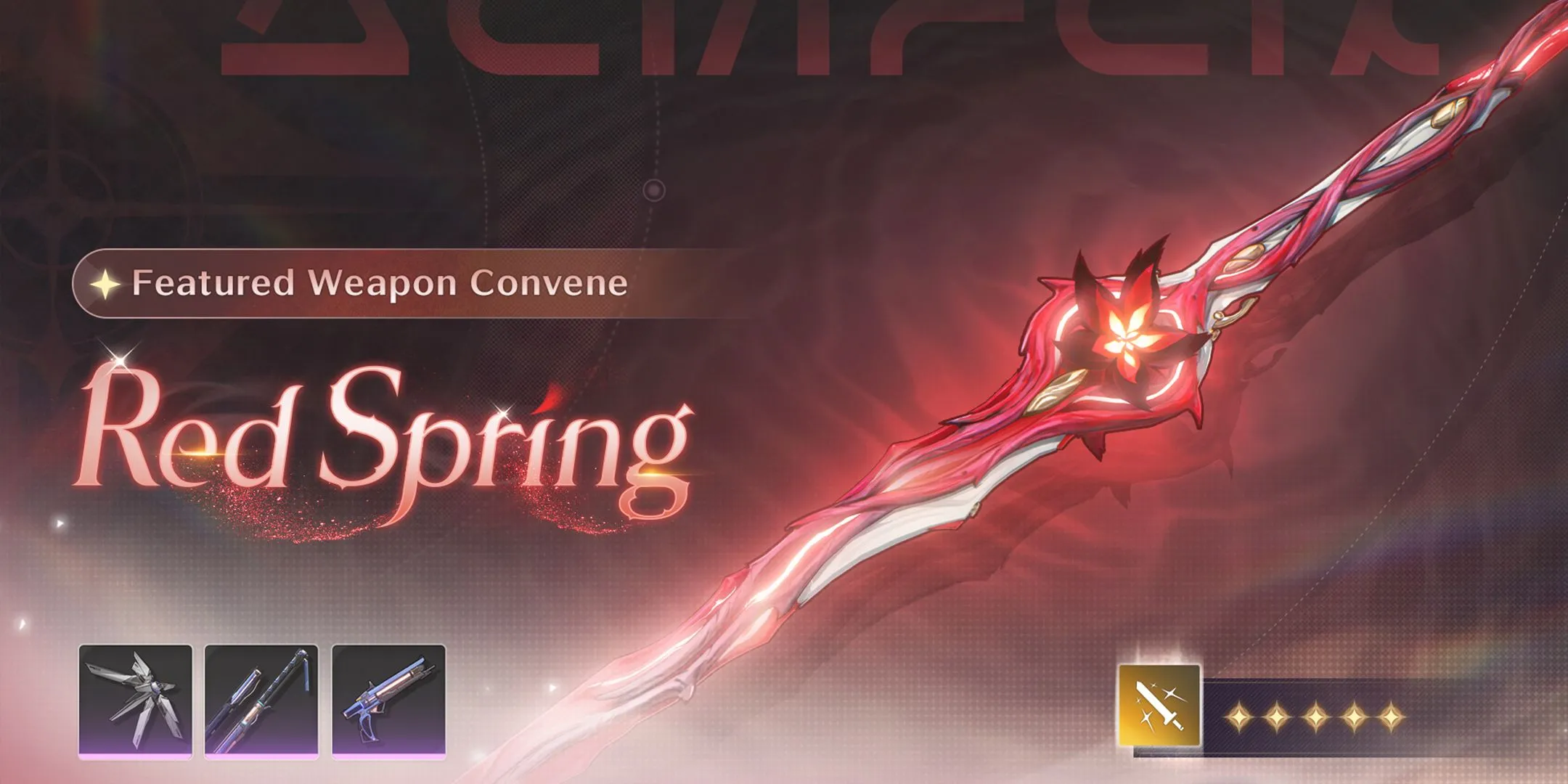 Vũ khí Red Spring cùng banner Camellya trong Wuthering Waves 1.4