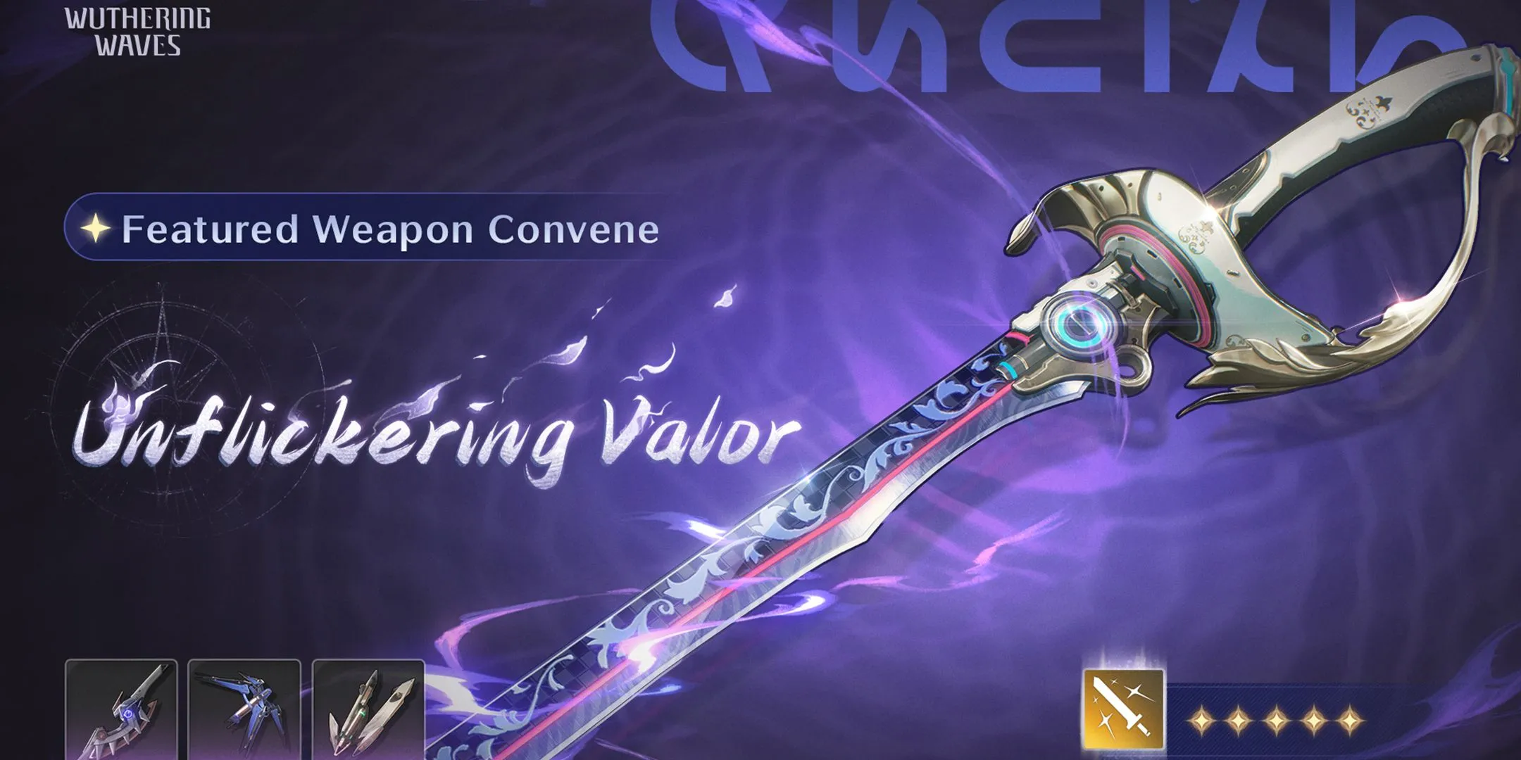 Vũ khí Unflickering Valor cùng banner Brant Wuthering Waves 2.1