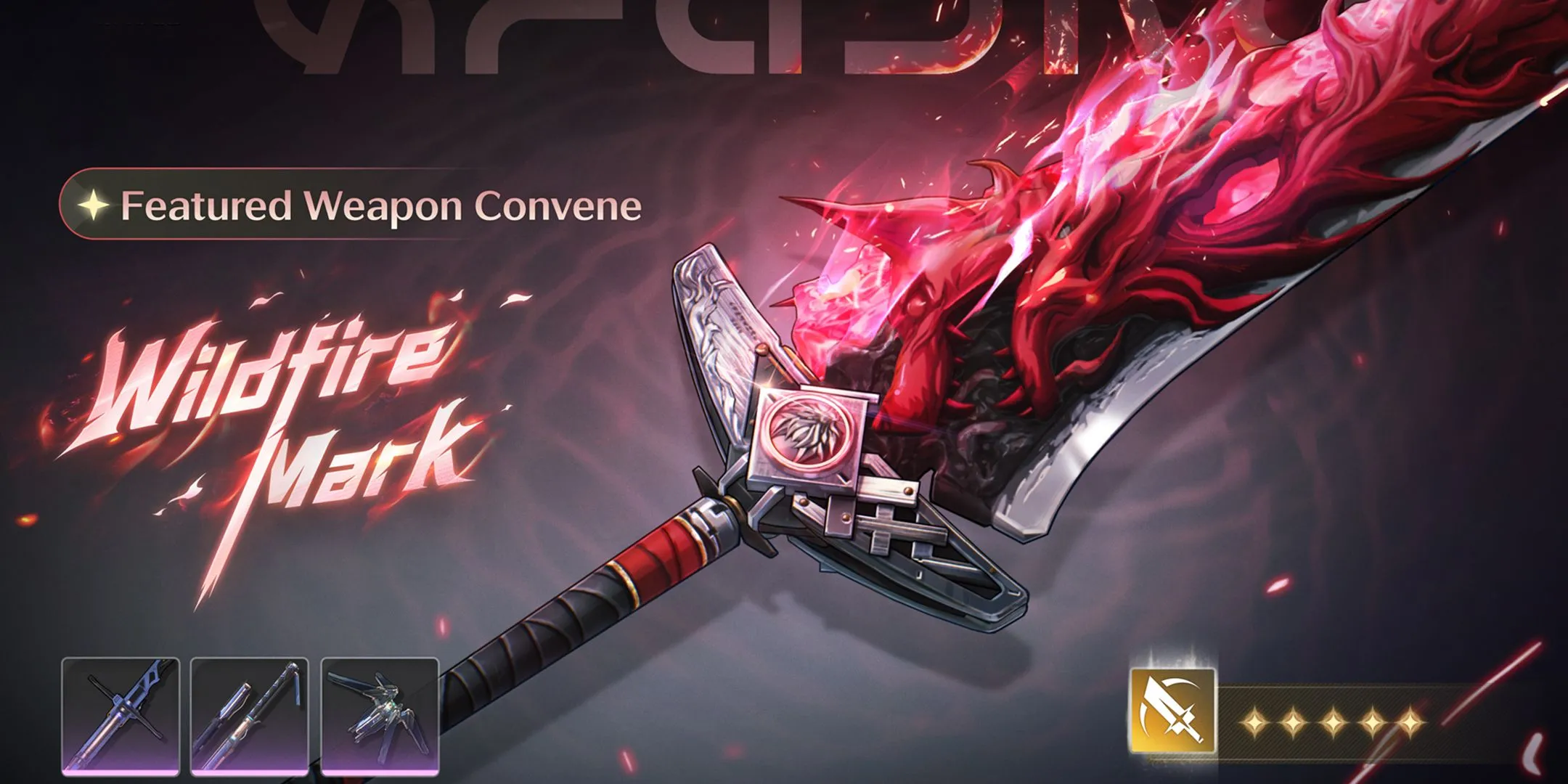 Vũ khí Wildfire Mark đi kèm banner Lupa Wuthering Waves 2.4